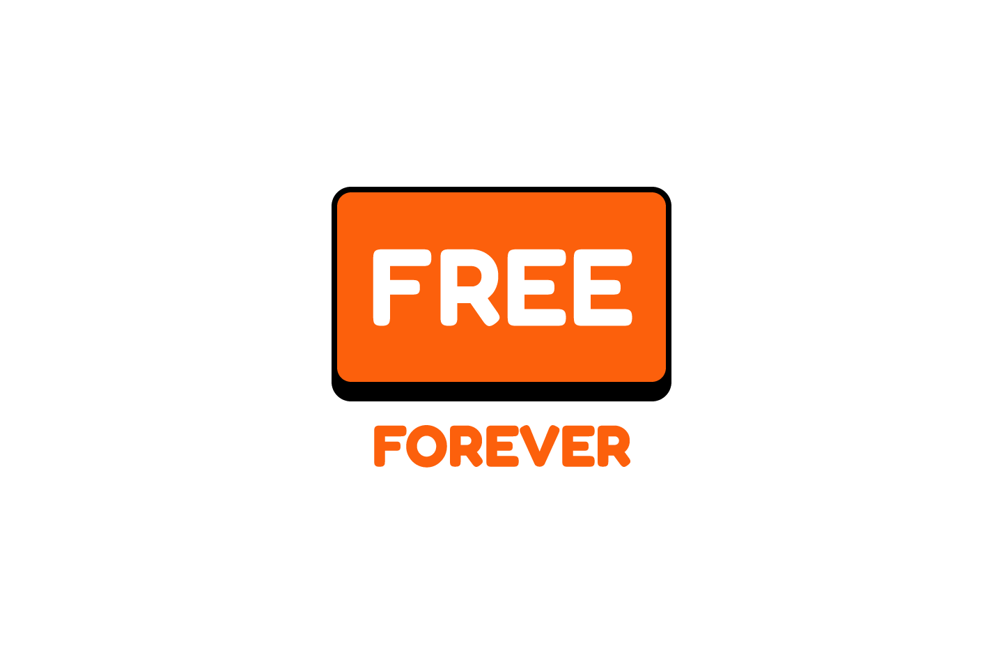 Free forever badge for essential Nommy website, menu, and QR code features